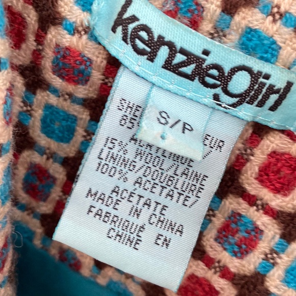 Kenzie Girl Retro Boho Fall Coat Size S/P - Picture 3 of 15